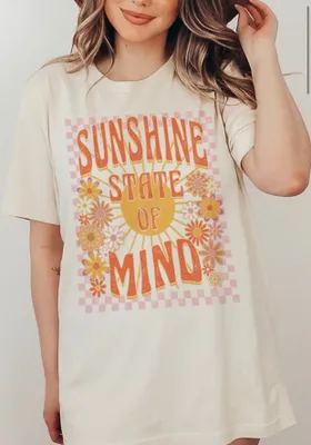 Sunshine State Of Mind Retro Oversized T Shirt
