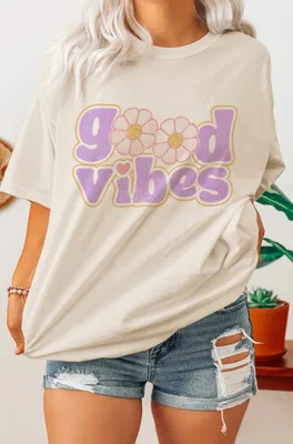 Good Vibes Oversized T Shirt