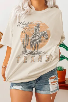 Wander The West Retro Oversized T Shirt