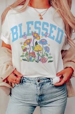 Blessed Retro Oversized T Shirt