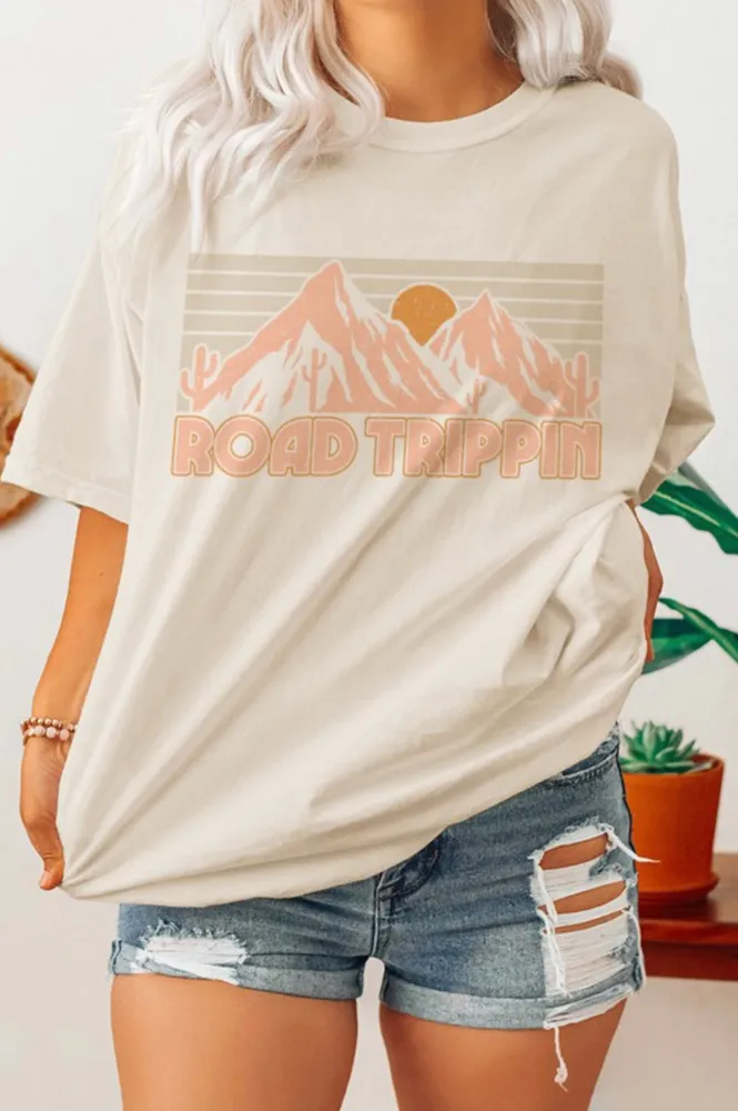 Road Trippin Retro Oversized T Shirt