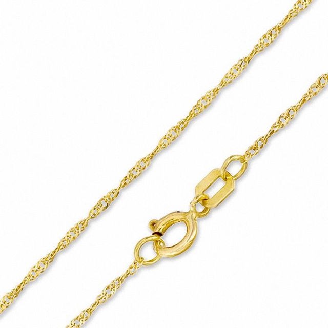 Gauge Singapore Chain Necklace in 14K Gold|Peoples Jewellers