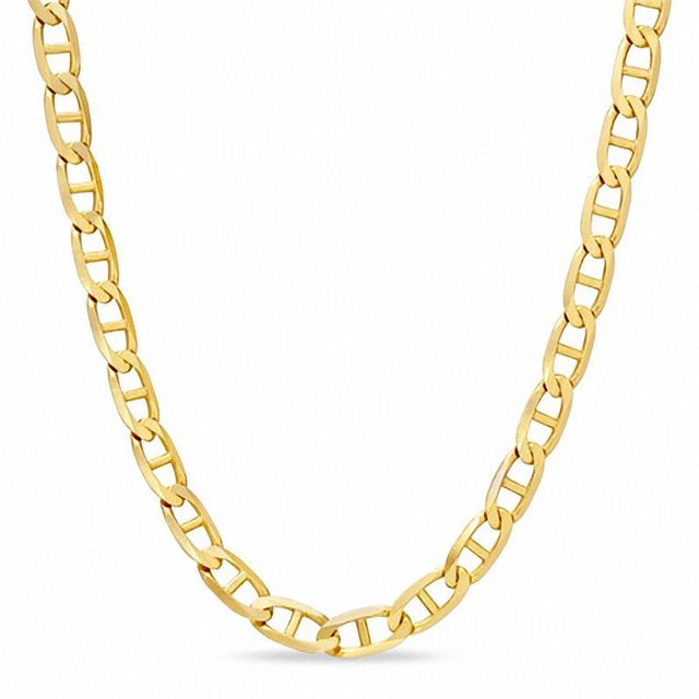 080 Gauge Mariner Chain Necklace in 10K Gold