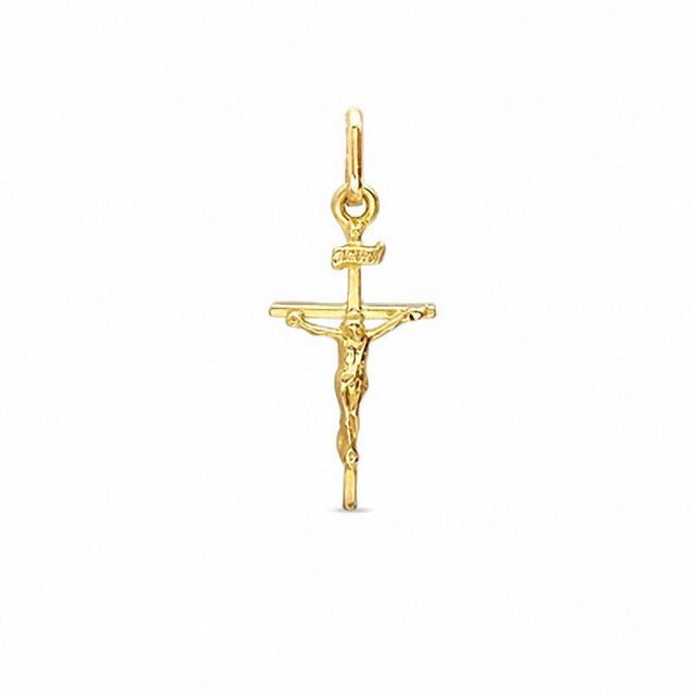 10K Gold Crucifix Charm