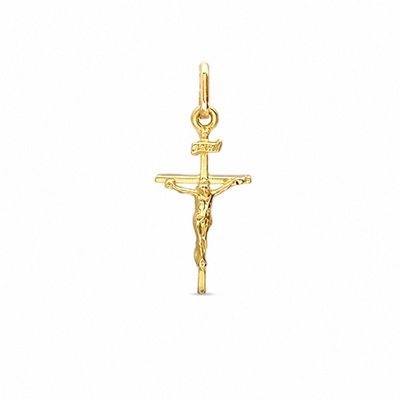 10K Gold Crucifix Charm|Peoples Jewellers