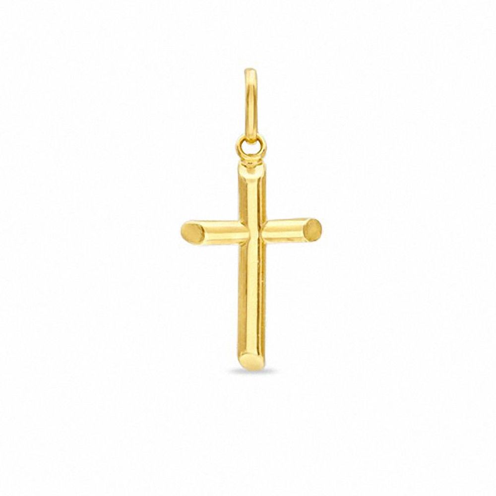 Hollow 10K Gold Cross Charm|Peoples Jewellers