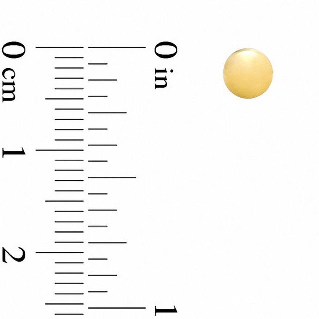 4.8mm Ball Stud Earrings in 14K Gold