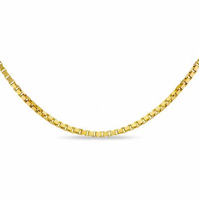 1.15mm Box Chain Necklace in 14K Gold|Peoples Jewellers