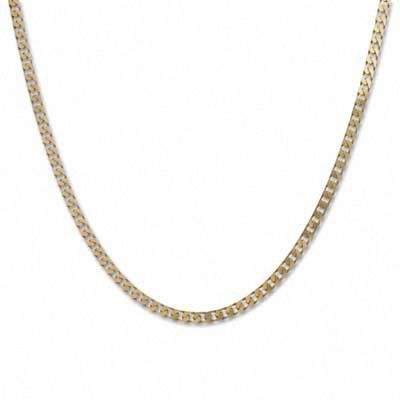 Solid 10K Gold Square Link Necklace - 22"|Peoples Jewellers