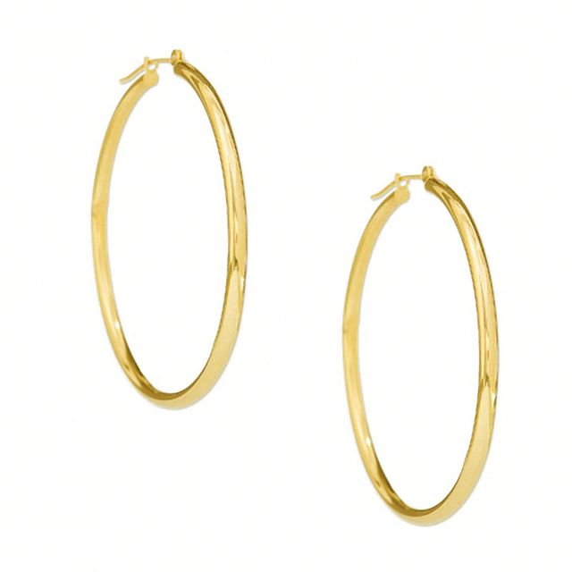 44mm Hoop Earrings in 14K Gold|Peoples Jewellers