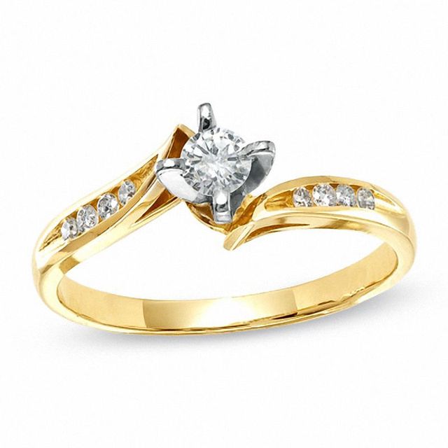 Ladies' CT. T.W. Diamond Engagement Ring in 14K Gold|Peoples Jewellers