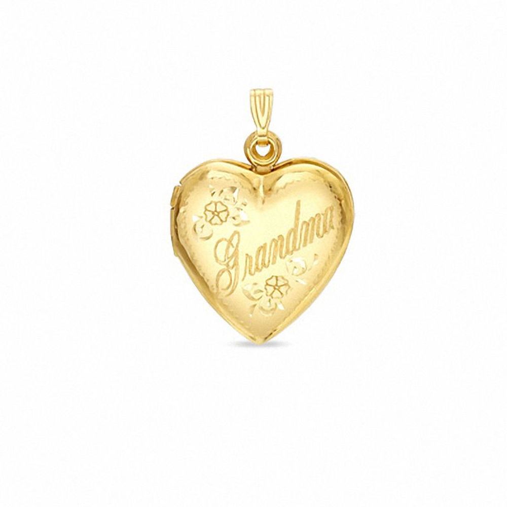 10K Gold Grandma Heart Locket|Peoples Jewellers