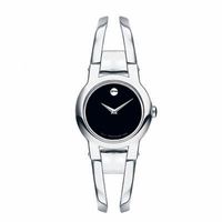 Ladies' Movado Amorosa® Bangle Watch with Black Dial (Model: 0604759)|Peoples Jewellers