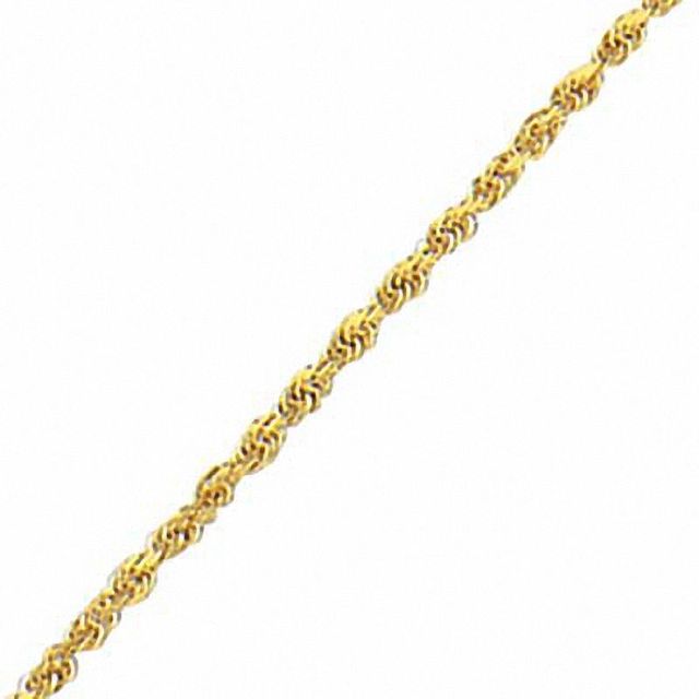 1.75mm Glitter Rope Chain Necklace in Solid 10K Gold|Peoples Jewellers