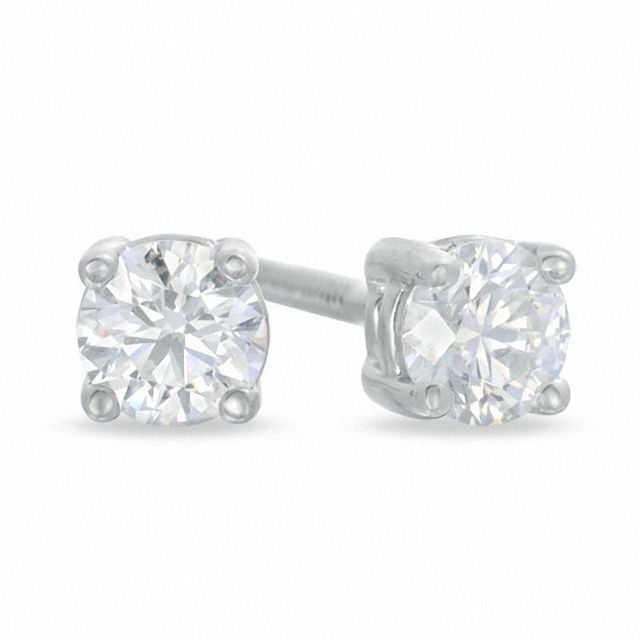 Celebration Canadian Lux® CT. T.W. Certified Diamond Earrings in 18K White Gold (H-I/SI2