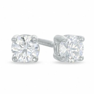 Celebration Canadian Lux® CT. T.W. Certified Diamond Earrings in 18K White Gold (H-I/SI2)|Peoples Jewellers