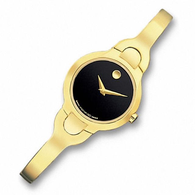 Ladies' Movado Kara™ Gold-Tone Bangle Watch (Model: 0605249)|Peoples Jewellers