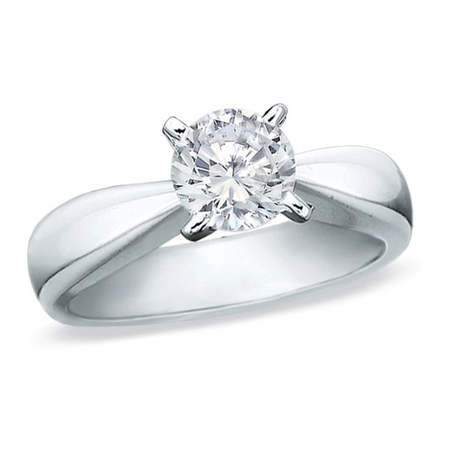 Celebration Canadian Lux® CT. Certified Diamond Solitaire Engagement Ring in 14K White Gold (I/SI2)|Peoples Jewellers