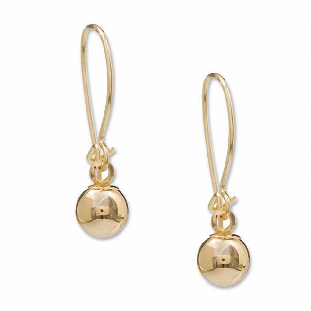 14K Gold Ball Drop Earrings|Peoples Jewellers