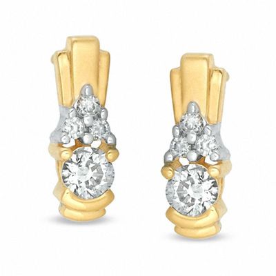 0.30 CT. T.W. Diamond Earrings in 14K Gold|Peoples Jewellers