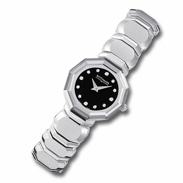 Ladies' Wittnauer Winter Garden Watch with Black Dial (Model: 10P04)|Peoples Jewellers