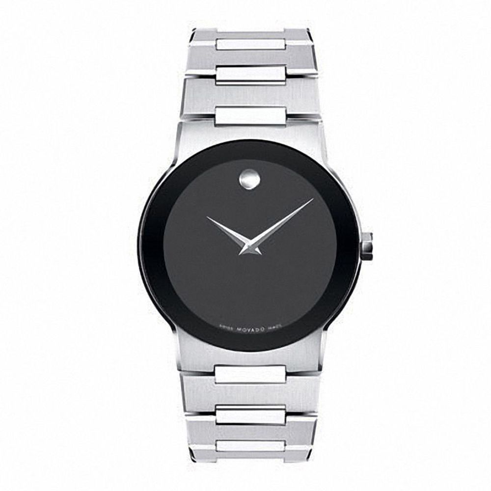 Men's Movado Safiro Watch with Black Museum Dial (Model: 0605803)|Peoples Jewellers