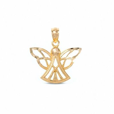 10K Gold Angel Charm Pendant|Peoples Jewellers
