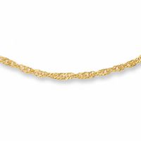 Ladies' 1.2mm Singapore Chain Necklace in 14K Gold - 18"|Peoples Jewellers