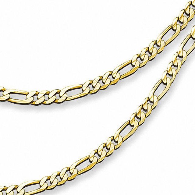 Men's 10K Gold 5.4mm Figaro Bracelet and Necklace Set|Peoples Jewellers