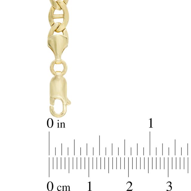 Men's 120 Gauge Mariner Bar Chain Bracelet in 10K Gold - 8.5"|Peoples Jewellers