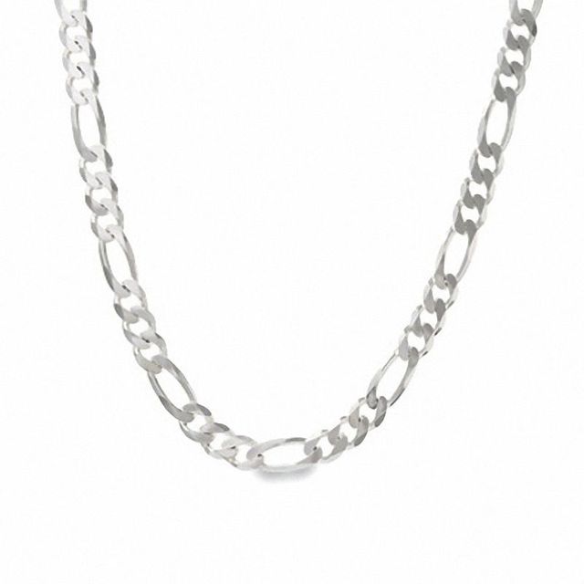 Men's 11.0mm Figaro Chain Necklace in Sterling Silver - 22"