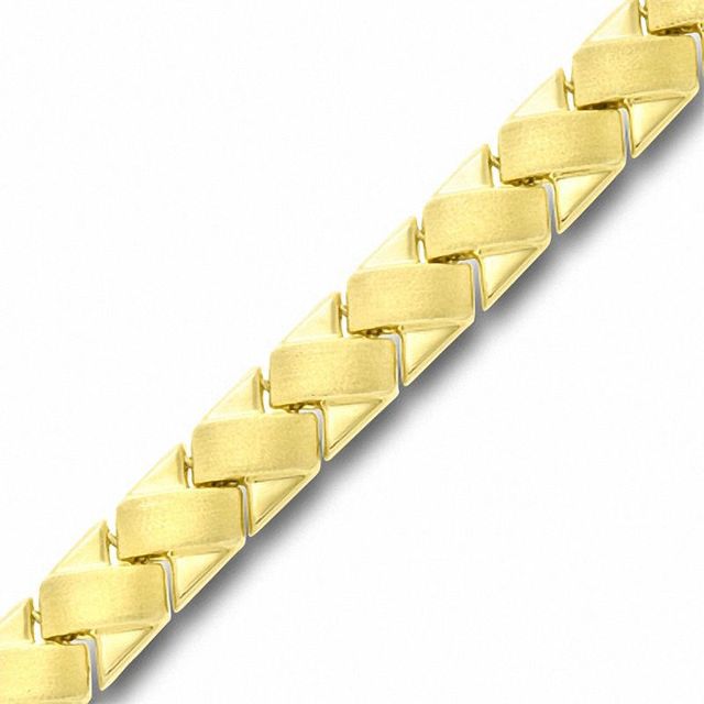 Ladies' Basketweave Bracelet in 10K Gold|Peoples Jewellers