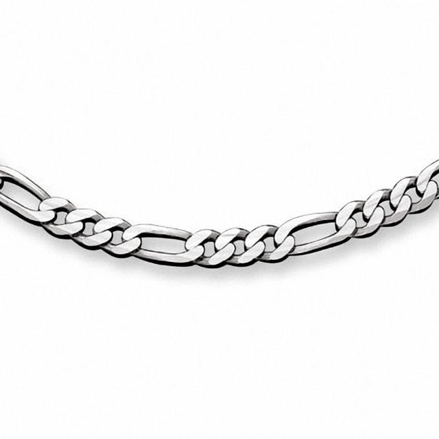 Men's 180 Gauge Sterling Silver Figaro Chain Necklace - 20"