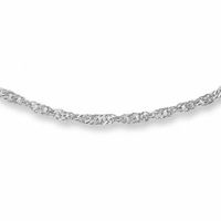 14K Gold 1.15mm Singapore Chain Necklace