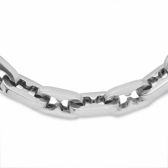 Men's Large Mariner Link Chain Necklace in Stainless Steel - 30"|Peoples Jewellers