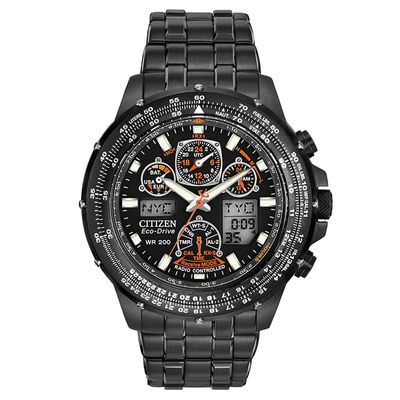 Men's Citizen Eco-Drive® Promaster Skyhawk A-T Chronograph Black IP Watch (Model: JY0005-50E)|Peoples Jewellers