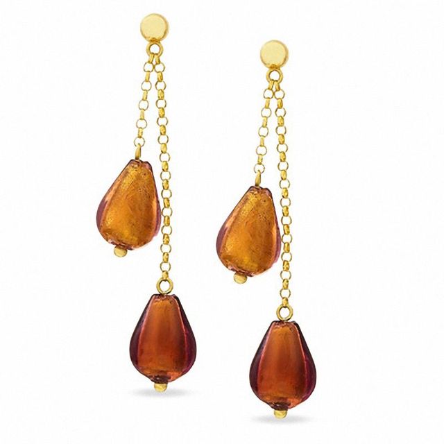 Venetian Dangling Drop Earrings in 14K Gold