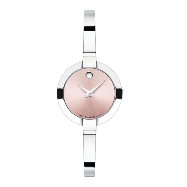 Ladies' Movado Bela Pink Dial Bangle Watch (Model: 06060596)|Peoples Jewellers