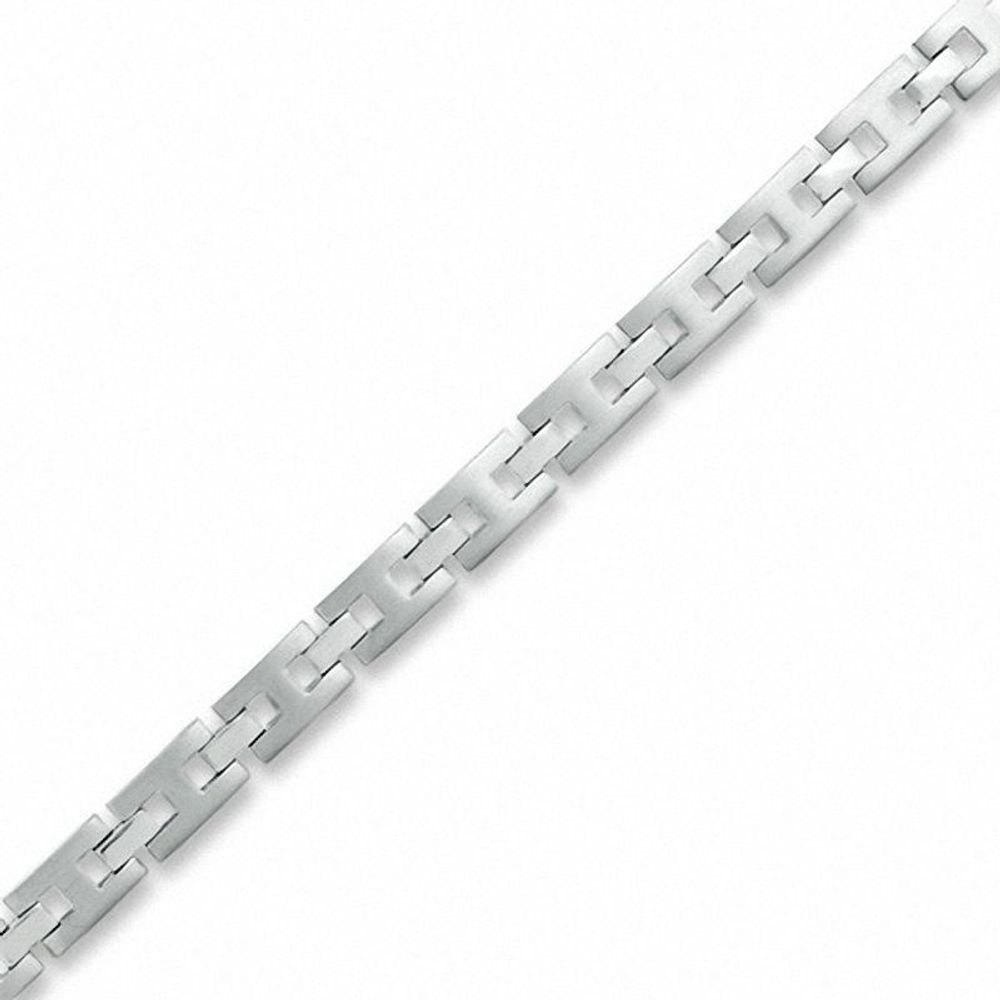 Men's 8.0mm Titanium Link Bracelet|Peoples Jewellers