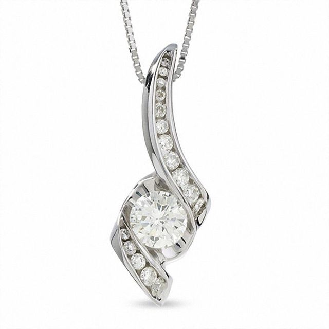 Sirena™ 0.37 CT. T.W. Diamond Pendant in 14K White Gold|Peoples Jewellers