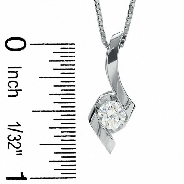 Sirena™ 0.50 CT. Diamond Solitaire Pendant in 14K White Gold|Peoples Jewellers