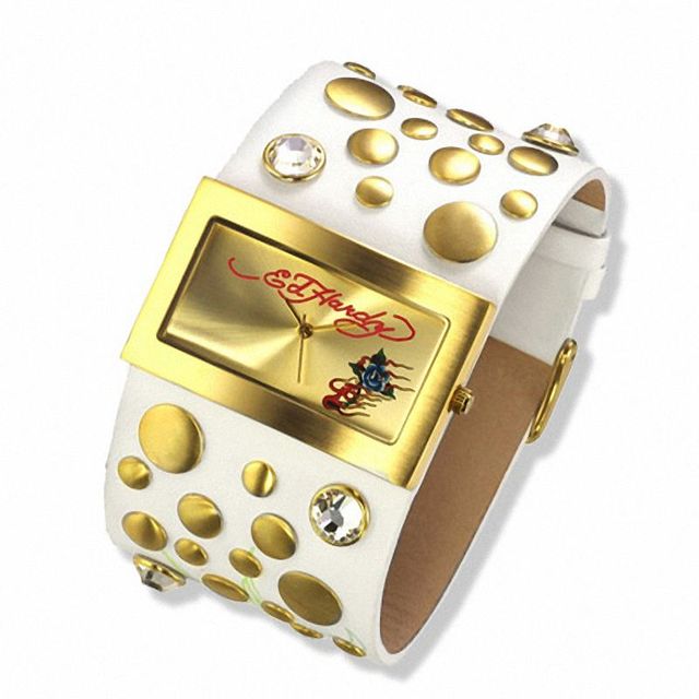 Ed Hardy Love Child Strap Watch (Model: LC-WG)|Peoples Jewellers