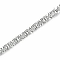 Men's 0.36 CT. T.W. Diamond Stainless Steel Link Bracelet|Peoples Jewellers