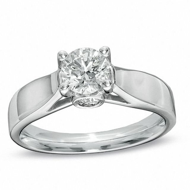 1.00 CT. T.W. Diamond Engagement Ring in 14K White Gold (I-J/I2)|Peoples Jewellers