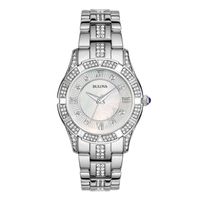 Ladies' Bulova Crystal Accent Watch with Mother-of-Pearl Dial (Model: 96L116)|Peoples Jewellers