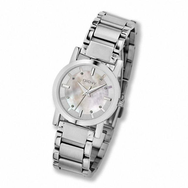 Ladies' DKNY  Crystal Accent Watch with Mother-of-Pearl Dial (Model: NY4519)