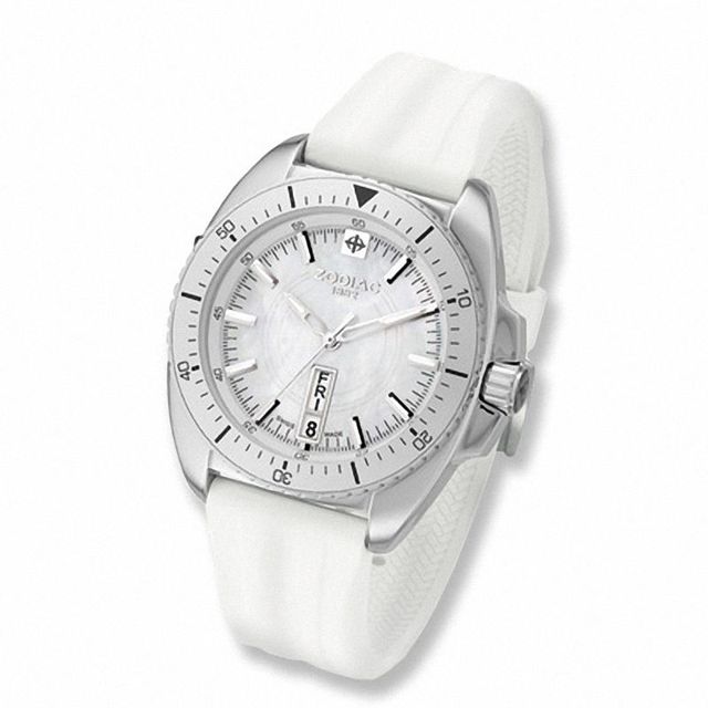 Ladies' Zodiac Sport Strap Watch with Mother-of-Pearl Dial (Model: ZS5501)