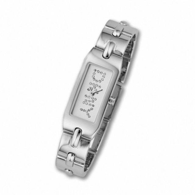 Ladies' DKNY Stainless Steel Bracelet Watch with Crystal Accent Logo (Model: NY4619)