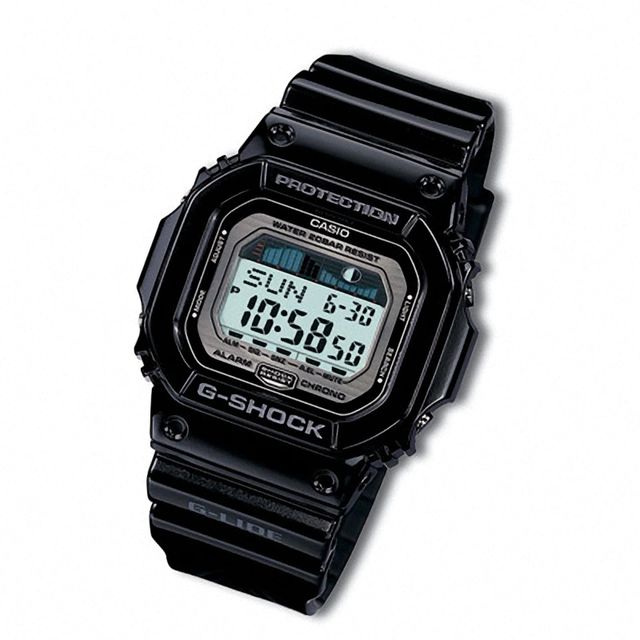 Men's Casio Digital G-Lide Surfing Grey and Black G-Shock Watch (Model: GLX5600-1)|Peoples Jewellers