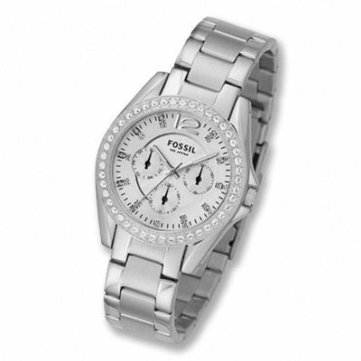 Ladies' Fossil Crystal Accent Watch (Model: ES2203)|Peoples Jewellers